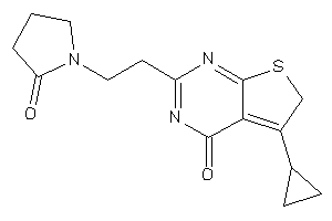 5-cyclopropyl-2-[2-(2-ketopyrrolidino)ethyl]-6H-thieno[2,3-d]pyrimidin-4-one