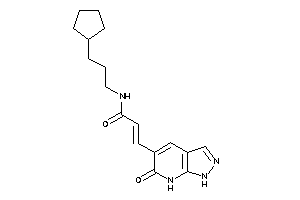 N-(3-cyclopentylpropyl)-3-(6-keto-1,7-dihydropyrazolo[3,4-b]pyridin-5-yl)acrylamide