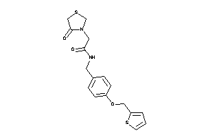 2-(4-ketothiazolidin-3-yl)-N-[4-(2-thenyloxy)benzyl]acetamide