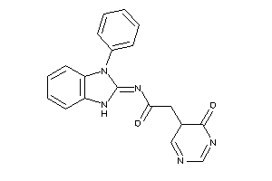 2-(4-keto-5H-pyrimidin-5-yl)-N-(3-phenyl-1H-benzimidazol-2-ylidene)acetamide
