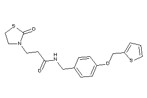 3-(2-ketothiazolidin-3-yl)-N-[4-(2-thenyloxy)benzyl]propionamide