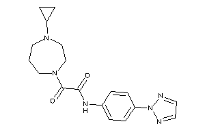 2-(4-cyclopropyl-1,4-diazepan-1-yl)-2-keto-N-[4-(triazol-2-yl)phenyl]acetamide