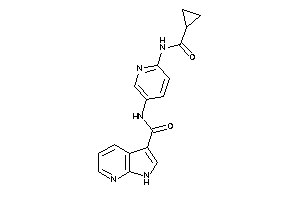 N-[6-(cyclopropanecarbonylamino)-3-pyridyl]-1H-pyrrolo[2,3-b]pyridine-3-carboxamide