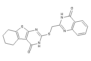 2-[(4-keto-3H-quinazolin-2-yl)methylthio]-5,6,7,8-tetrahydro-3H-benzothiopheno[2,3-d]pyrimidin-4-one