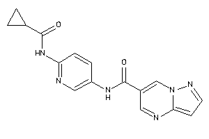 N-[6-(cyclopropanecarbonylamino)-3-pyridyl]pyrazolo[1,5-a]pyrimidine-6-carboxamide