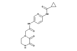 N-[5-[[2-(2,3-diketopiperazino)acetyl]amino]-2-pyridyl]cyclopropanecarboxamide