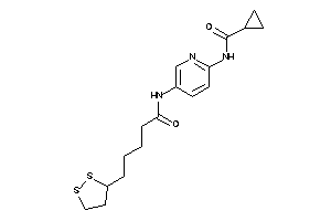 N-[5-[5-(dithiolan-3-yl)pentanoylamino]-2-pyridyl]cyclopropanecarboxamide