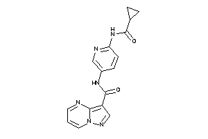 N-[6-(cyclopropanecarbonylamino)-3-pyridyl]pyrazolo[1,5-a]pyrimidine-3-carboxamide