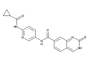 N-[6-(cyclopropanecarbonylamino)-3-pyridyl]-2-thioxo-3H-quinazoline-7-carboxamide