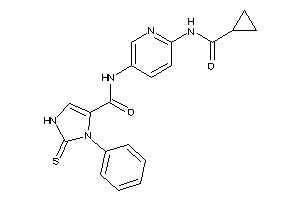 N-[6-(cyclopropanecarbonylamino)-3-pyridyl]-3-phenyl-2-thioxo-4-imidazoline-4-carboxamide