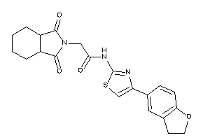 N-(4-coumaran-5-ylthiazol-2-yl)-2-(1,3-diketo-3a,4,5,6,7,7a-hexahydroisoindol-2-yl)acetamide