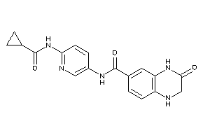 N-[6-(cyclopropanecarbonylamino)-3-pyridyl]-3-keto-2,4-dihydro-1H-quinoxaline-6-carboxamide