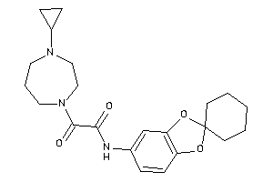 2-(4-cyclopropyl-1,4-diazepan-1-yl)-2-keto-N-spiro[1,3-benzodioxole-2,1'-cyclohexane]-5-yl-acetamide