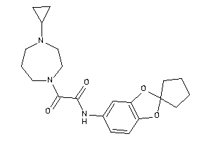 2-(4-cyclopropyl-1,4-diazepan-1-yl)-2-keto-N-spiro[1,3-benzodioxole-2,1'-cyclopentane]-5-yl-acetamide