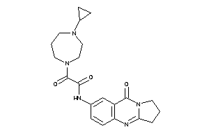 2-(4-cyclopropyl-1,4-diazepan-1-yl)-2-keto-N-(9-keto-2,3-dihydro-1H-pyrrolo[2,1-b]quinazolin-7-yl)acetamide