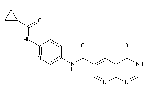 Image of N-[6-(cyclopropanecarbonylamino)-3-pyridyl]-4-keto-3H-pyrido[2,3-d]pyrimidine-6-carboxamide