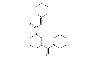 2-cyclohexylidene-1-[3-(piperidine-1-carbonyl)piperidino]ethanone