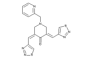 Image of 1-(2-pyridylmethyl)-3,5-bis(thiadiazol-4-ylmethylene)-4-piperidone