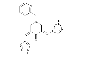 3,5-bis(1H-pyrazol-4-ylmethylene)-1-(2-pyridylmethyl)-4-piperidone