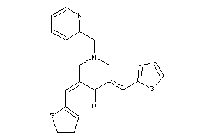 1-(2-pyridylmethyl)-3,5-bis(2-thenylidene)-4-piperidone