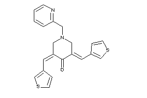 1-(2-pyridylmethyl)-3,5-bis(3-thenylidene)-4-piperidone