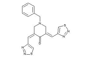 Image of 1-benzyl-3,5-bis(thiadiazol-4-ylmethylene)-4-piperidone