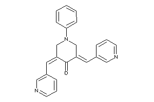 Image of 1-phenyl-3,5-bis(3-pyridylmethylene)-4-piperidone