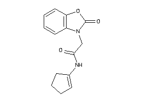 N-cyclopenten-1-yl-2-(2-keto-1,3-benzoxazol-3-yl)acetamide