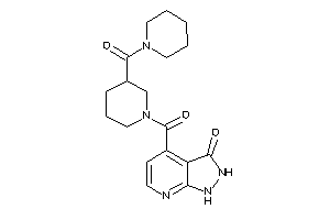 4-[3-(piperidine-1-carbonyl)piperidine-1-carbonyl]-1,2-dihydropyrazolo[3,4-b]pyridin-3-one