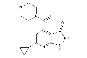 6-cyclopropyl-4-(piperazine-1-carbonyl)-1,2-dihydropyrazolo[3,4-b]pyridin-3-one