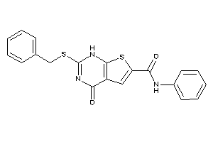 2-(benzylthio)-4-keto-N-phenyl-1H-thieno[2,3-d]pyrimidine-6-carboxamide