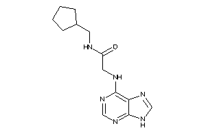 N-(cyclopentylmethyl)-2-(9H-purin-6-ylamino)acetamide