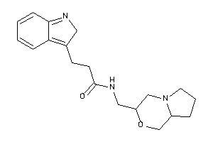 N-(3,4,6,7,8,8a-hexahydro-1H-pyrrolo[2,1-c][1,4]oxazin-3-ylmethyl)-3-(2H-indol-3-yl)propionamide