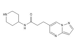 N-(4-piperidyl)-3-pyrazolo[1,5-a]pyrimidin-6-yl-propionamide