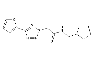 N-(cyclopentylmethyl)-2-[5-(2-furyl)tetrazol-2-yl]acetamide