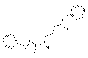 2-[[2-keto-2-(3-phenyl-2-pyrazolin-1-yl)ethyl]amino]-N-phenyl-acetamide