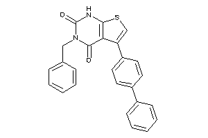 3-benzyl-5-(4-phenylphenyl)-1H-thieno[2,3-d]pyrimidine-2,4-quinone