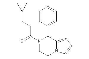 3-cyclopropyl-1-(1-phenyl-3,4-dihydro-1H-pyrrolo[1,2-a]pyrazin-2-yl)propan-1-one