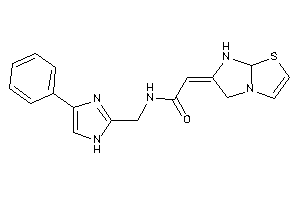 2-(7,7a-dihydro-5H-imidazo[2,1-b]thiazol-6-ylidene)-N-[(4-phenyl-1H-imidazol-2-yl)methyl]acetamide
