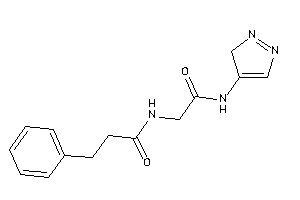 N-[2-keto-2-(3H-pyrazol-4-ylamino)ethyl]-3-phenyl-propionamide