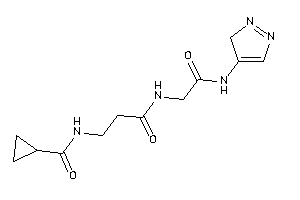 N-[3-keto-3-[[2-keto-2-(3H-pyrazol-4-ylamino)ethyl]amino]propyl]cyclopropanecarboxamide