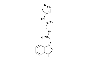 2-[[2-(2,3-dihydrobenzimidazol-1-yl)acetyl]amino]-N-(3H-pyrazol-4-yl)acetamide