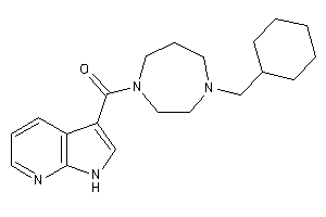 [4-(cyclohexylmethyl)-1,4-diazepan-1-yl]-(1H-pyrrolo[2,3-b]pyridin-3-yl)methanone