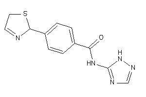 Image of 4-(3-thiazolin-2-yl)-N-(1H-1,2,4-triazol-5-yl)benzamide