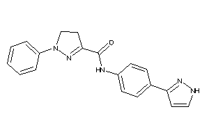 1-phenyl-N-[4-(1H-pyrazol-3-yl)phenyl]-2-pyrazoline-3-carboxamide