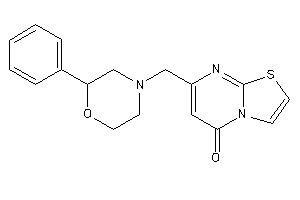 Image of 7-[(2-phenylmorpholino)methyl]thiazolo[3,2-a]pyrimidin-5-one