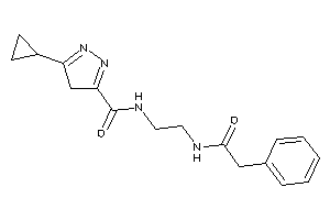 5-cyclopropyl-N-[2-[(2-phenylacetyl)amino]ethyl]-4H-pyrazole-3-carboxamide