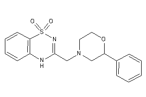 3-[(2-phenylmorpholino)methyl]-4H-benzo[e][1,2,4]thiadiazine 1,1-dioxide