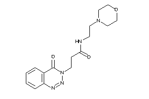 3-(4-keto-1,2,3-benzotriazin-3-yl)-N-(2-morpholinoethyl)propionamide