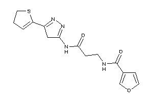 N-[3-[[5-(2,3-dihydrothiophen-5-yl)-4H-pyrazol-3-yl]amino]-3-keto-propyl]-3-furamide